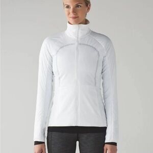 Lululemon Athletica White Run for Cold Jacket